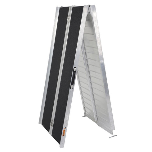 TUFFIOM Folding 10FT Wheelchair Ramp with Non-Skid Aluminum